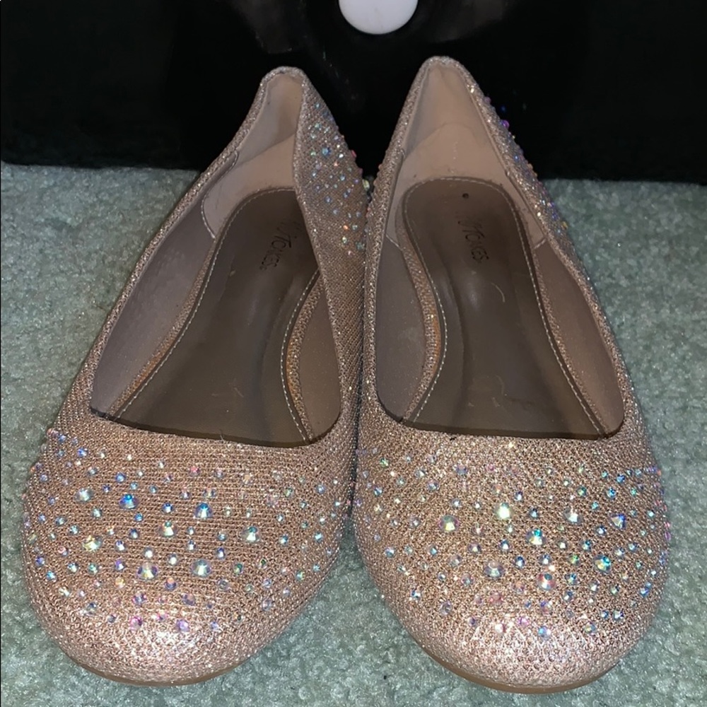 CHAMPAGNE SPARKLE FLATS✨